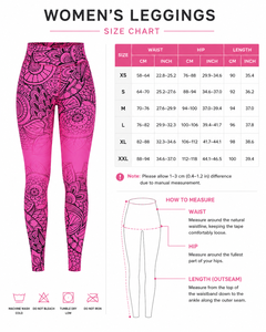 Leggings de Yoga de Cintura Alta con Estampado Floral Mandala para Mujer, Leggings Deportivos de Compresión al por Mayor, Ropa Deportiva Activa, Leggings Rosas - Product Image 6