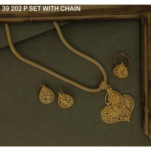 Collier pendentif tendance plaqué or pour femme, bijoux de mariage, boucles d'oreilles de luxe, ensemble de bijoux pour femme - Product Image 4