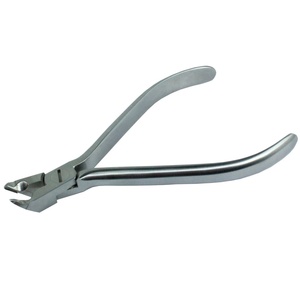 Nouveau Logo OEM coudé 45 Instruments chirurgicaux dentaires en acier inoxydable support orthodontique enlevant la pince de décollement couleur naturelle - Product Image 1