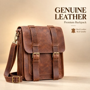 <b>Small</b> Real Leather Messenger <b>Bag</b> Crossbody Shoulder <b>Bag</b> Vintage Satchel Laptop Work <b>Bag</b> Unisex Travel Durable <b>Sport</b> Handmade - Product Image 1