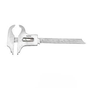 Professional Orthodontic Crown Dental Gauge Manual Steel Vernier Caliper without lock 100mm for Measuring Jewelry Making <b>Tools</b> - Product Image 1
