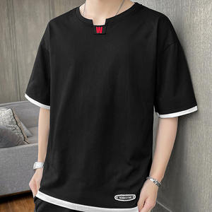 Camiseta Básica de Manga Corta de Algodón 100% para Hombre y Mujer, con Logotipo Personalizado, Venta al Por Mayor, Moda de Verano, DDP - Product Image 1