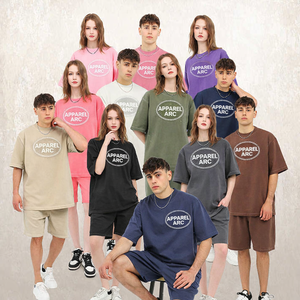 Camiseta Oversize Lavada Personalizada al por Mayor de Fábrica, 260gsm, de Algodón 100% Pesado, Lisa, Estilo Urbano, para Hombre, Ajuste Holgado - Product Image 1