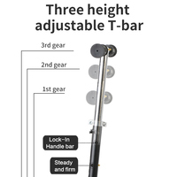 Trottinette adulte OEM avec grandes roues de 200 mm, frein arrière et guidon réglable pour adolescents et adultes