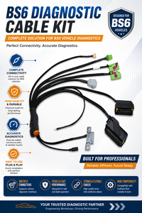 สายรัดโต๊ะพลาสติกแบบ 2 สาย Mahindra Garuda 12-24V เครื่องอ่านโค้ด OBD เครื่องสแกนวินิจฉัยรถยนต์ รองรับการเขียนโค้ด Ecu ภาษาสเปนและภาษารัสเซีย - Product Image 3