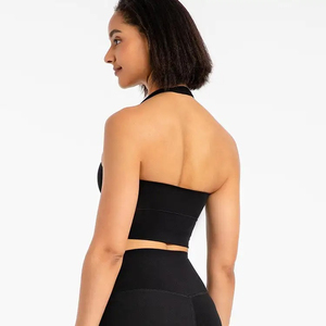 Sports Bra Fashion Women's Fitness Yoga Bra Solid Color Built-in Chest Cushion High Impact Fitness Yoga Women Sport Bra - Product Image 2