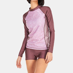 Rashguard personnalisable pour femme, nouveau design, vêtements de sport pour la gym, manches longues, impression par sublimation, UPF50+, respirant, séchage rapide - Product Image 2