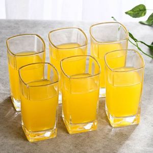 Verre carré épaissi monocouche pour usage domestique, idéal pour le lait, les jus, le thé, le vin - Product Image 2