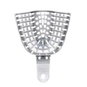 Bandeja de Impresión Dental Superior Perforada de Acero Inoxidable Reutilizable y Autoclavable para Alginato Maxilar CE ISO OEM - Product Image 6