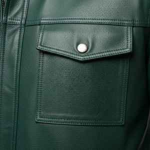 <b>Warm</b> Men Leather Jacket Thick Durable Soft Comfortable Fashion Outerwear for Motorcycle and Casual Wear Men Leather Jackets - Product Image 6