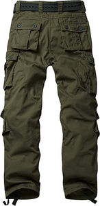 Pantalon cargo ample pour homme en 100 % coton, respirant, anti-boulochage, séchage rapide, avec cordon de serrage, style streetwear, vente en gros - Product Image 2