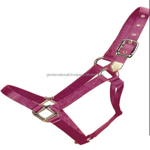 Tela de nailon 100% resistente a roturas, fuerte y bonita, caballo halter de doble costura y triple garganta enrollada - Product Image 4