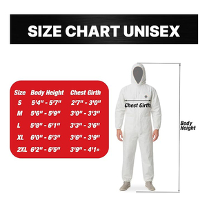 Nuevo Traje de Protección Industrial para Pintura en Aerosol, de Alta Calidad, Impermeable, Transpirable, de Poliéster, Reutilizable, Lavable, Sin Pelusas, con Capucha - Product Image 5