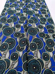 Tissu en coton 100 % imprimé wax africain personnalisé aux motifs audacieux pour des vêtements élégants et durables au Congo - Product Image 6