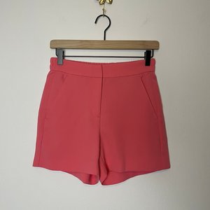 <b>Women's</b> High Waist Solid Color Crepe <b>Shorts</b> Elastic Waist Casual Style Breathable Regular Fit With Pockets - Product Image 3
