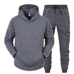 Survêtement de sport thermique décontracté pour homme avec logo personnalisé, coupe ajustée, 100% coton, toutes les couleurs - Product Image 1