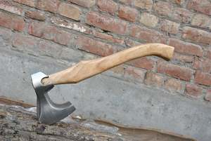 High Carbon Steel Hatchet <b>Axe</b> Wooden <b>Handle</b> Multi Purpose <b>Axe</b> for Camping Survival DIY - Product Image 3