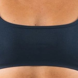 Navy Blue Women's <b>Cross</b> Back Sports Bra Breathable Stretch Workout Crop <b>Top</b> for Yoga Gym Running Fitness Training Activewear - Product Image 3