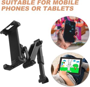 Soporte telescópico para teléfono/tableta para el reposacabezas trasero del coche, soporte de brazo largo para montaje en el asiento trasero. - Product Image 2