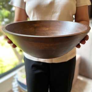 Bol en bois d'acacia pour servir les salades, produit très vendu, bol pour servir les fruits, look royal - Product Image 3