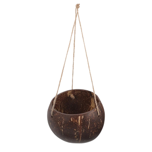 Pot en Coque de Noix de Coco Écologique en Gros, Jardinière Suspendue en Noix de Coco Idéale pour la Décoration de Patio et de Balcon en provenance du Vietnam - Product Image 3