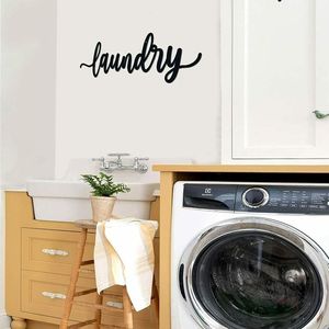CIFbuy Insegna da Parete in Metallo Stile Art Déco Moderno, Verniciata a Forno, per Lavanderia, Decorazione per Esterni in Alluminio per la Casa, per la Stanza della Lavanderia - Product Image 5