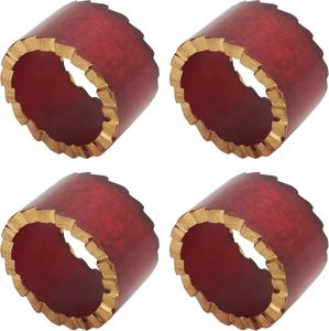 Anneau de serviette en résine durable au design moderne et luxueux, avec la meilleure couleur pour la décoration de table d'anniversaire et accessoires, collection artisanale - Product Image 2