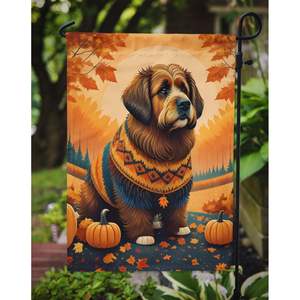 Multicolor Briard Fall Garden Flag Buzón Decorativo Yard Flag Banner para Patio Obra de arte para macizos de flores y tamaño de césped - Product Image 3