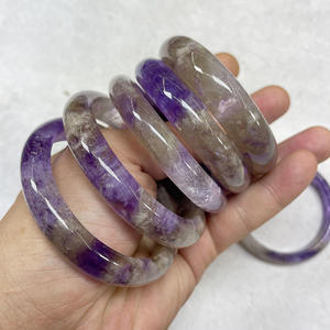 Women's Multi-Color Resin Handmade Hand-<b>painted</b> Cuff Bracelet 8mm Bead Size Transparent <b>Stone</b> Handle Handbag Jewelry Fashion - Product Image 6