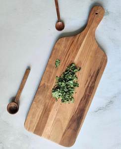 Planche à découper rectangulaire en bois naturel avec logo personnalisé, poignée, ustensiles de cuisine, vaisselle, plateau de service, prix usine - Product Image 5