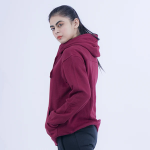 Sudadera con Capucha para Mujer, Estilo Urbano, Invierno, Tejido Suave, Logotipo Frontal, Impermeable, Secado Rápido, Color Sólido Minimalista - Product Image 5