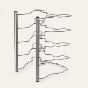 Wholesale 5 Tier Pot and <b>Pan</b> Organizer Rack for Kitchen Cabinet and Countertop Storage Metal Cookware <b>Holder</b> for Kitchen Usage - Product Image 3