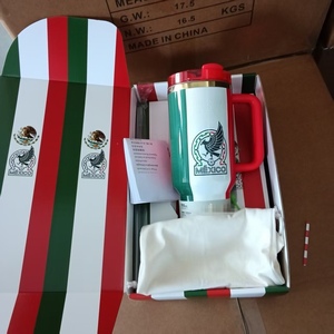Nuevo Vaso Térmico con Estampado <span class=keywords><strong>de</strong></span> Equipos Deportivos Mexicanos y Americanos, Taza <span class=keywords><strong>de</strong></span> Viaje Aislada al Vacío para Fútbol y Fútbol Americano, con Caja <span class=keywords><strong>de</strong></span> Regalo - Product Image 4