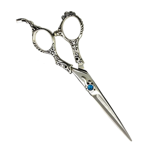 Professional Straight Hair Dressing Scissors Fancy Stainless Steel Precision Cutting Right-Handed Custom Handle Salon - Product Image 4