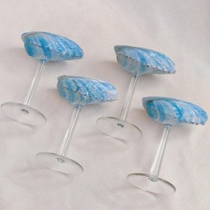 Fabulous sea shell & glass wine glass adds a touch of sophistication to home dining <b>tables</b>, restaurants, and bar setups - Product Image 5