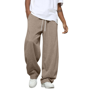 Pantalon de jogging unisexe d'hiver respirant, style décontracté, coupe droite, avec cordon de serrage à la taille - Product Image 5
