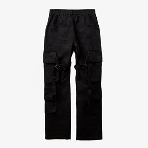 Pantalones Cargo de Lona para Hombre DAIZEN STAR INTERNATIONAL, Cierre con Cordón, Múltiples Bolsillos, Diseño Sólido, Cintura Elástica, Ropa de Trabajo - Product Image 6