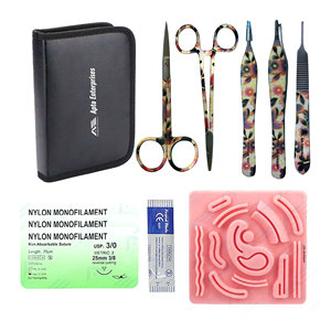 Kit de formation à la suture pour l'éducation médicale Coussin de suture réaliste pour la peau Étudiants Master Human Care Enseignement Instruments médicaux chirurgicaux - Product Image 1