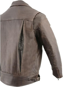 เสื้อแจ็คเก็ตมอเตอร์ไซค์ SAMROZ SPORTS รุ่นพรีเมียม ผลิตจากหนังควายแท้ แขนยาว ป้องกันการกระแทก ระบายอากาศได้ดี แห้งเร็ว เหมาะสำหรับมอเตอร์ครอส - Product Image 4