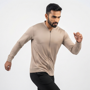 Chaqueta Deportiva Personalizada para Hombre, 100% Poliéster, con Cierre Completo, Cuello Redondo, para Entrenamiento Deportivo - Product Image 2