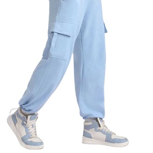 กางเกงวิ่งขายาวสำหรับผู้ชายทรงหลวมโอเวอร์ไซส์โลโก้ตามสั่ง - Product Image 2