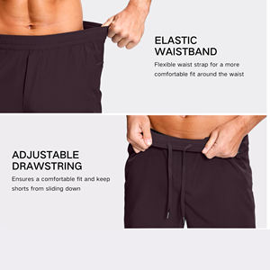 Pantalones Cortos de Tenis Ligeros para Hombre al por Mayor de Fábrica, Ecológicos, Transpirables, con Diseño Sólido y Cintura Elástica para Entrenamiento - Product Image 5