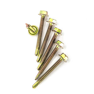 Vis PDC à tête hexagonale autoperceuse en acier au carbone classe 8, galvanisée au zinc et au phosphate, filetage standard, en pouces - Product Image 3