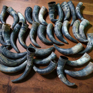 Premium Natural Viking Drinking Horn Unpolished Handmade Authentic Horn Mug At Best Price - Product Image 5