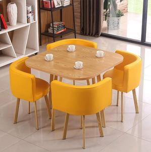 4-Seater Rectangular Cafe Dining <b>Table</b> | Solid Wood Dining <b>Table</b> <b>Space</b> <b>Saving</b> Restaurant & Hotel Dining Furniture - Product Image 2