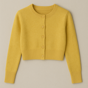 100% Wool Knitted <b>Cardigan</b> Women's Autumn And Winter Sweater Oversized With Button Loose Fit Sweater Fashionable - Product Image 5