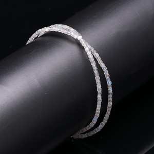 Bracelet en pierres de labradorite naturelle, forme boîte, 2 mm, fait main, délicat, pour femmes et hommes, bijoux en gros - Product Image 6