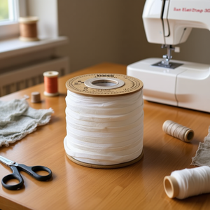Cinturino elastico Ilan 3 mm x 40 m bianco per accessori da cucito e artigianato - Product Image 2