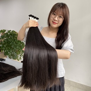 Cabello Humano Liso Sedoso de Alta Calidad, Cabello Virgen Vietnamita 100% Natural, Cutícula Alineada, Procedente de Donantes Vietnamitas - Product Image 5