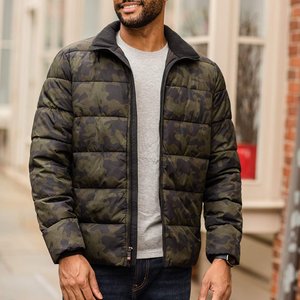 Veste matelassée personnalisée avec logo, manteaux légers et chauds pour hommes, doudoune d'hiver en coton, vestes matelassées pour l'extérieur - Product Image 2
